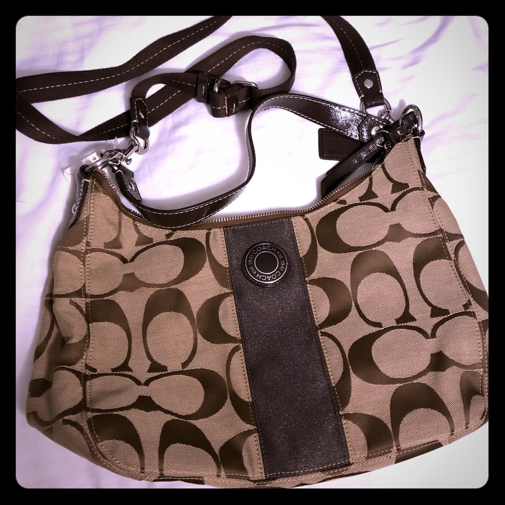 NWT Authentic COACH Signature Hobo